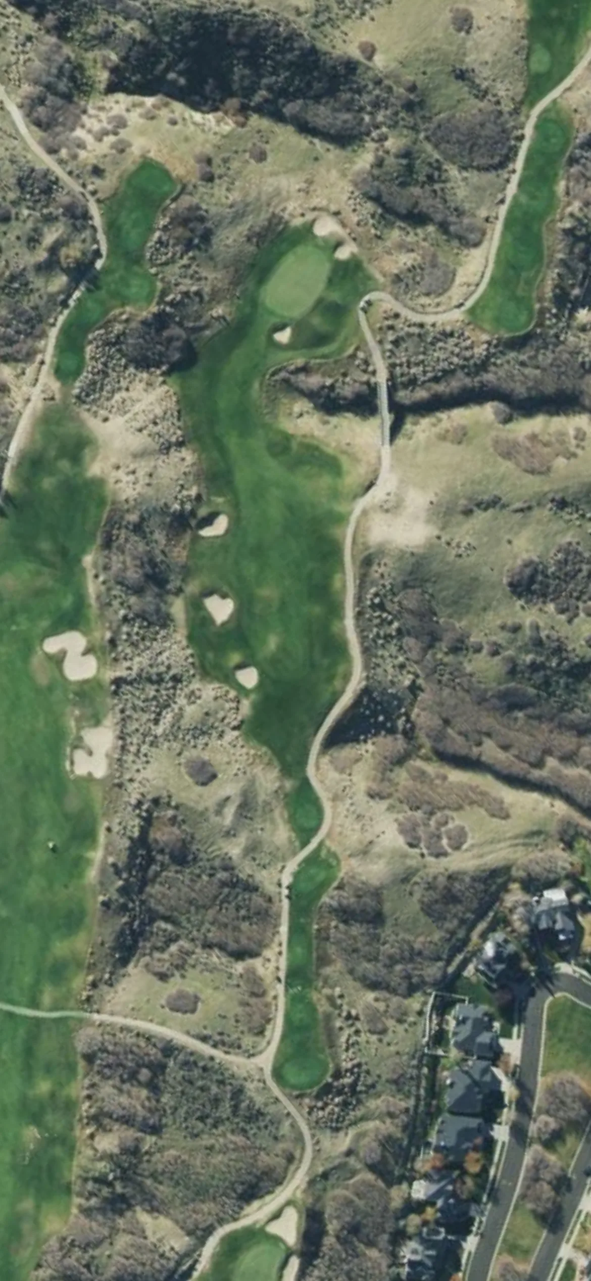 South Mountain GC hole 4 aerial preview, par 4, 342 yards