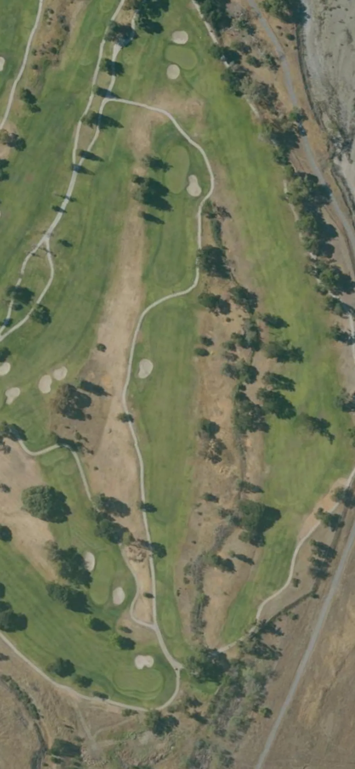 Coyote Creek GC - Valley hole 4 aerial preview, par 4, 423 yards