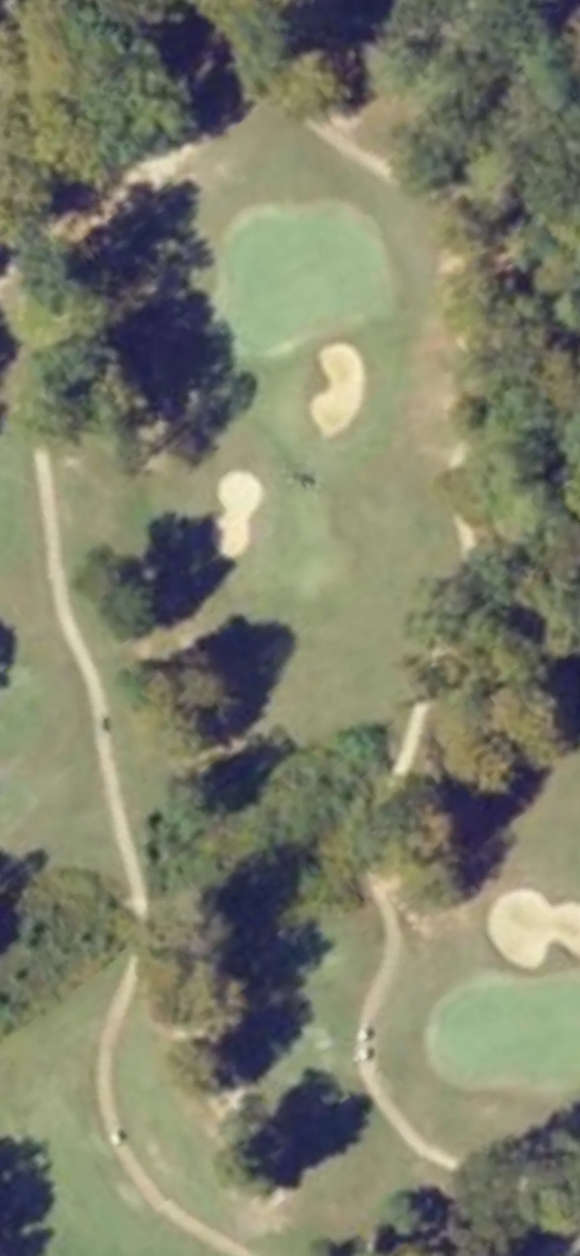 Kiskiack Golf Club hole 17 aerial preview, par 3, 183 yards