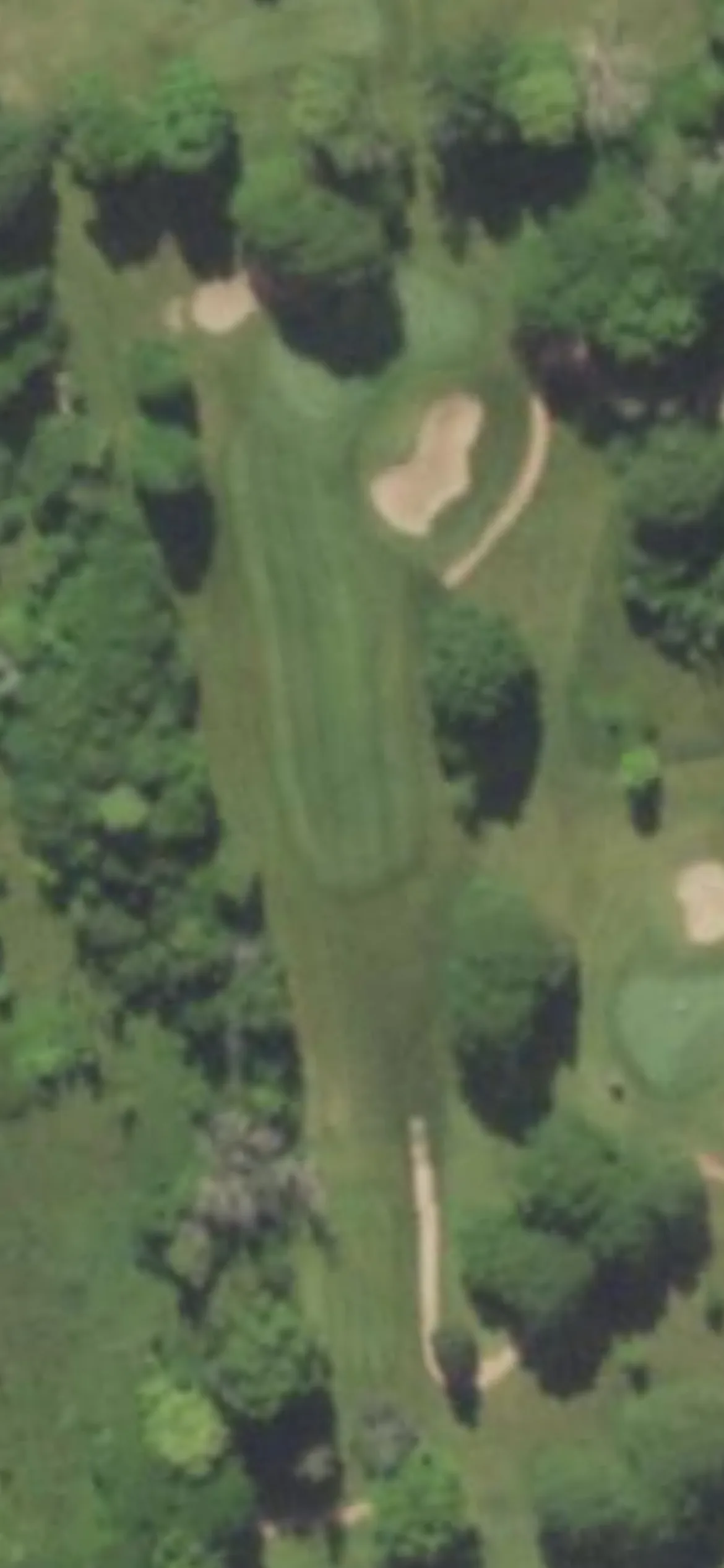 Hartford Golf Club hole 8 aerial preview, par 3, 181 yards