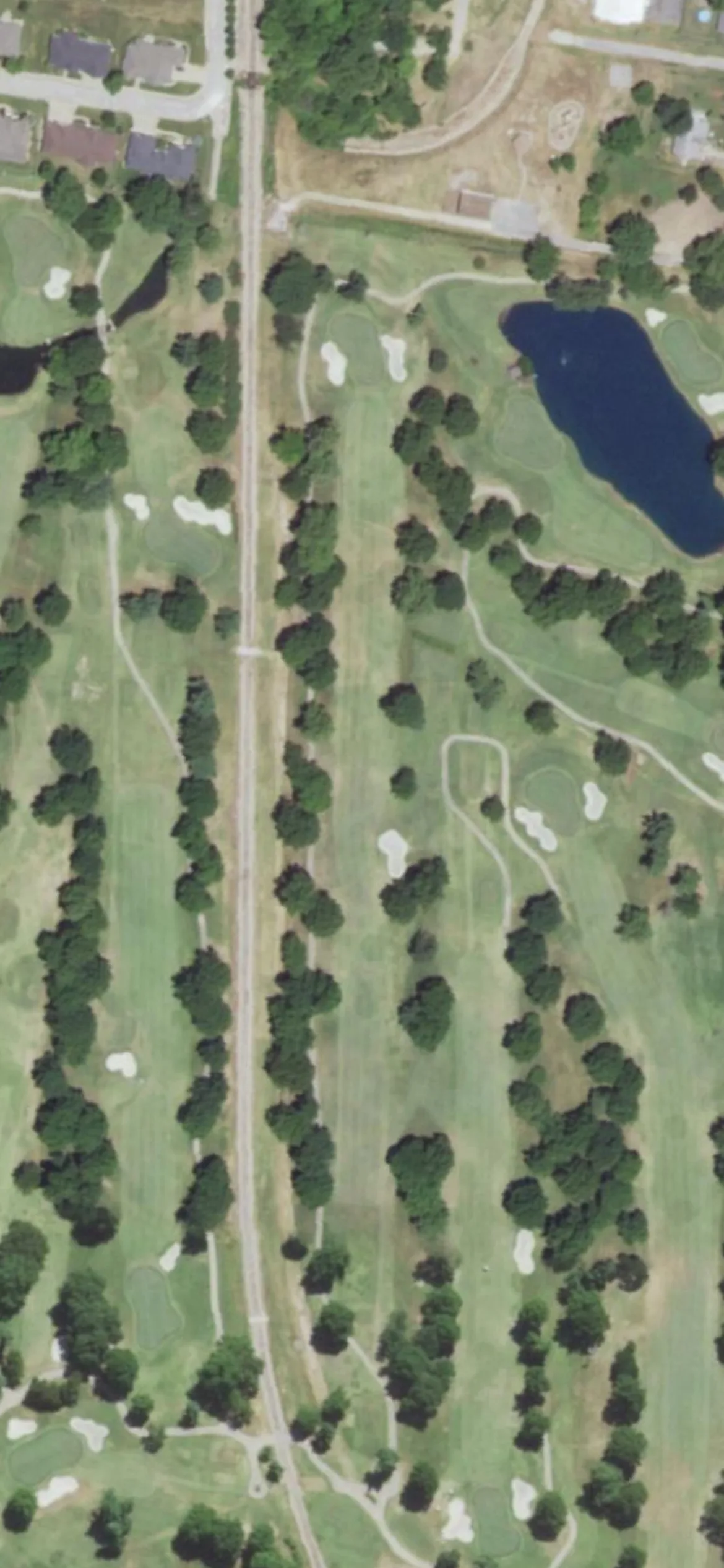 Twin Hills Golf & Country Club hole 10 aerial preview, par 5, 543 yards
