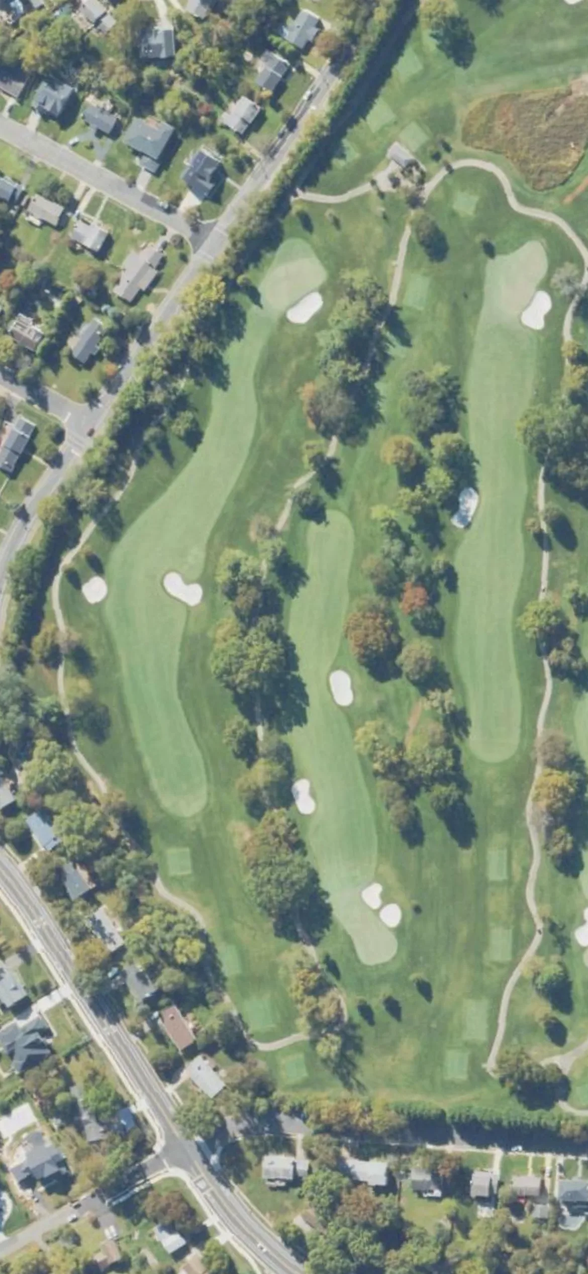 Westwood Country Club hole 14 aerial preview, par 4, 462 yards
