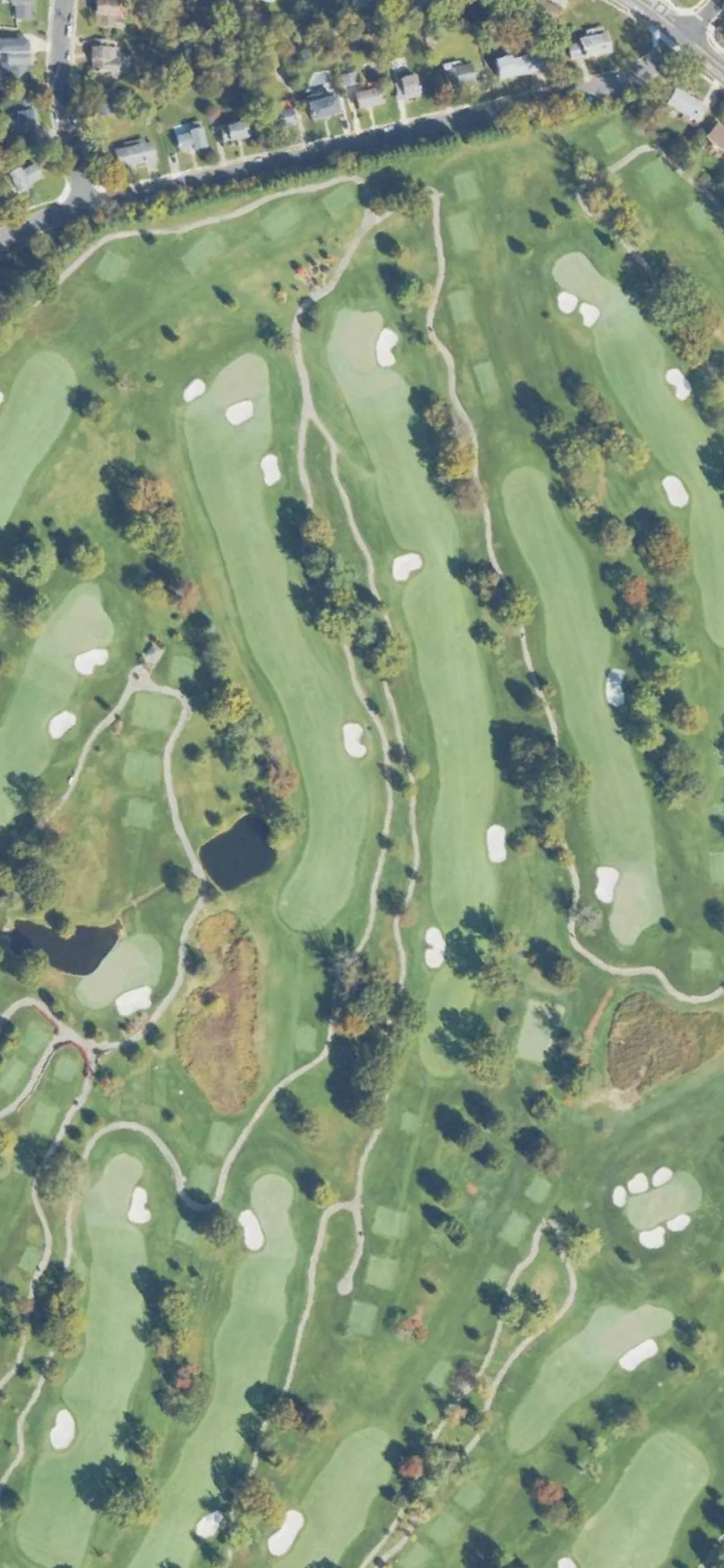 Westwood Country Club hole 2 aerial preview, par 5, 584 yards