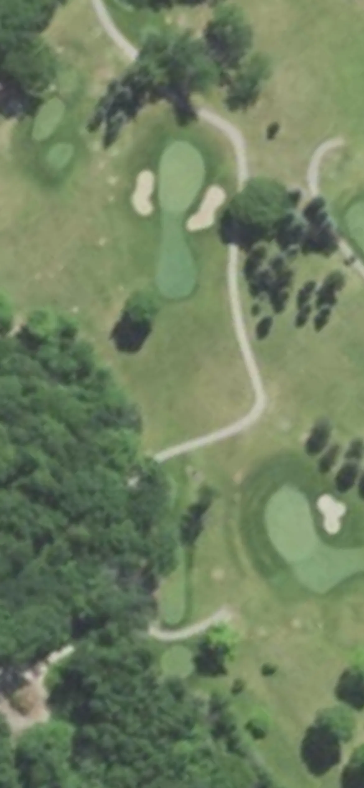 Meadowbrook Country Club hole 2 aerial preview, par 3, 183 yards