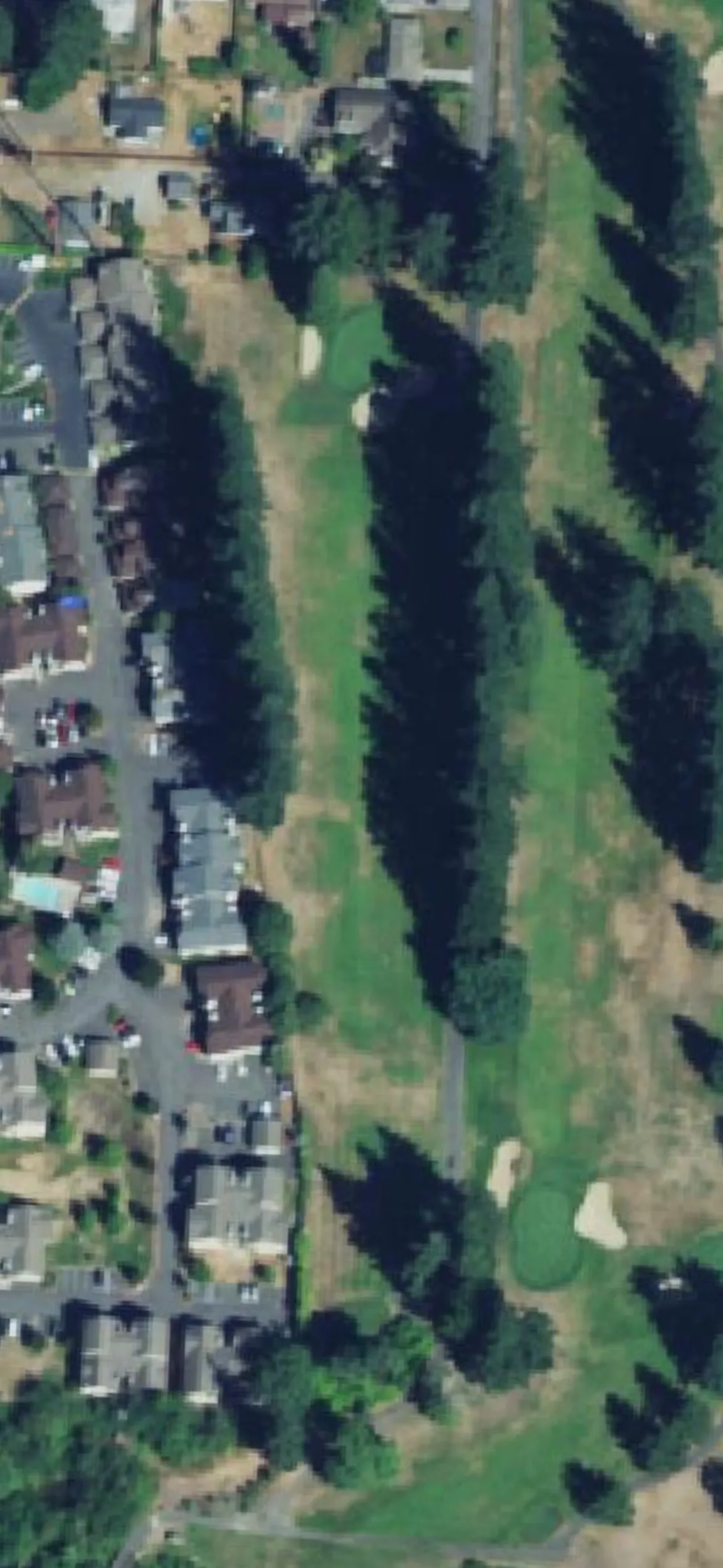 Kitsap Golf & Country Club hole 16 aerial preview, par 4, 294 yards