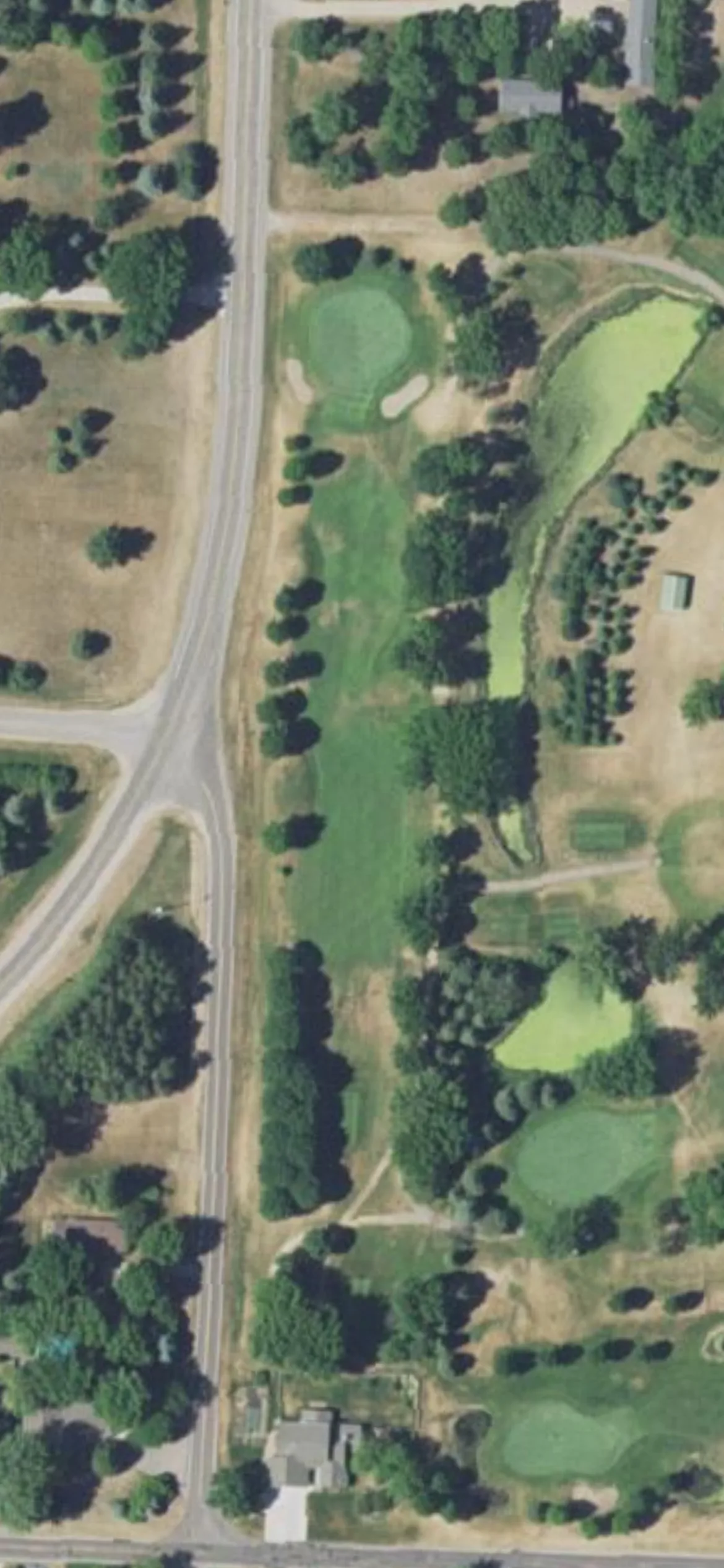 Litchfield Golf Club hole 12 aerial preview, par 4, 307 yards
