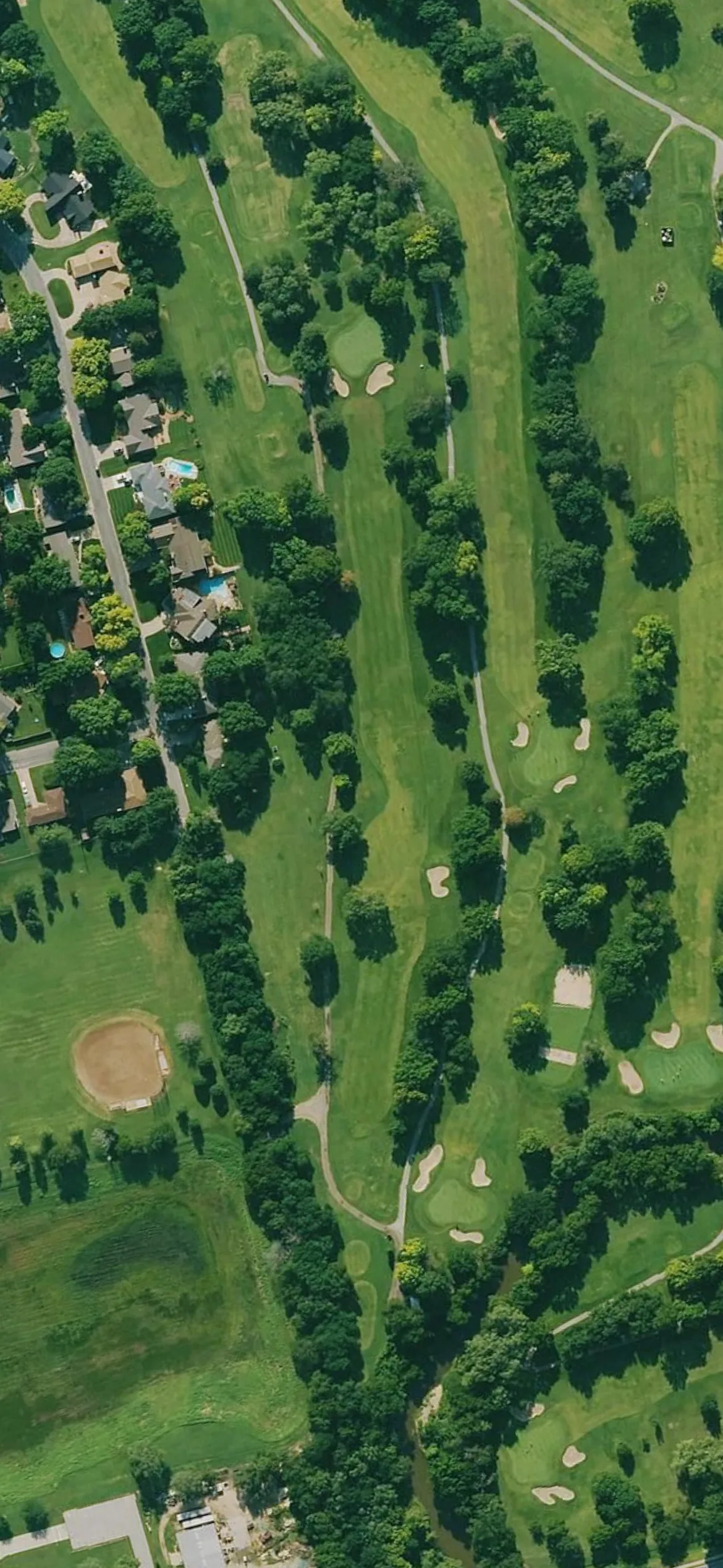 Rolling Hills Country Club hole 14 aerial preview, par 5, 522 yards
