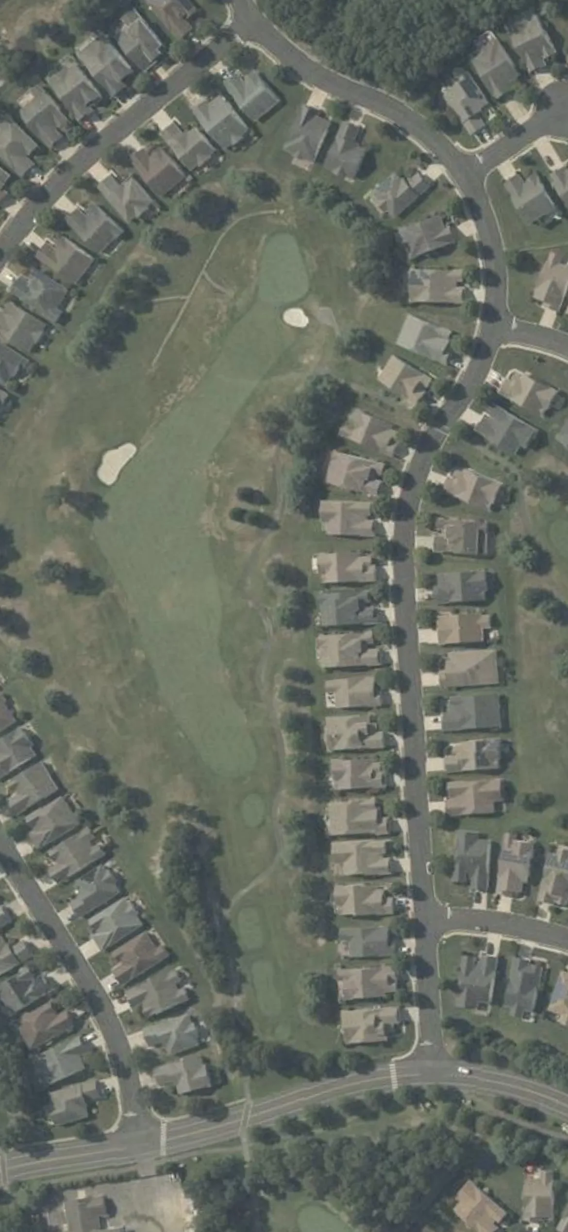 Westlake Golf & Country Club hole 11 aerial preview, par 4, 374 yards