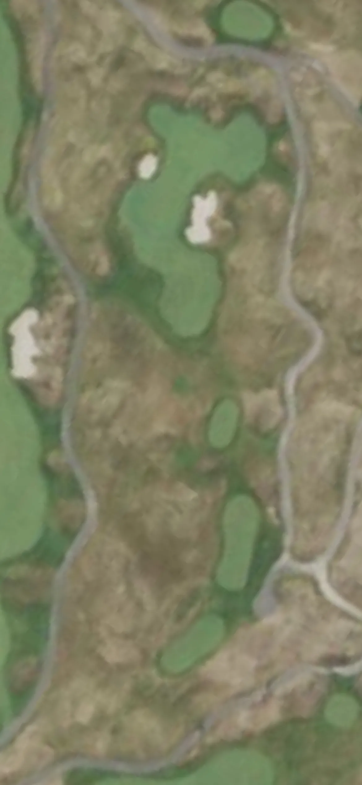 Bally's Golf Links at Ferry Point hole 12 aerial preview, par 3, 166 yards