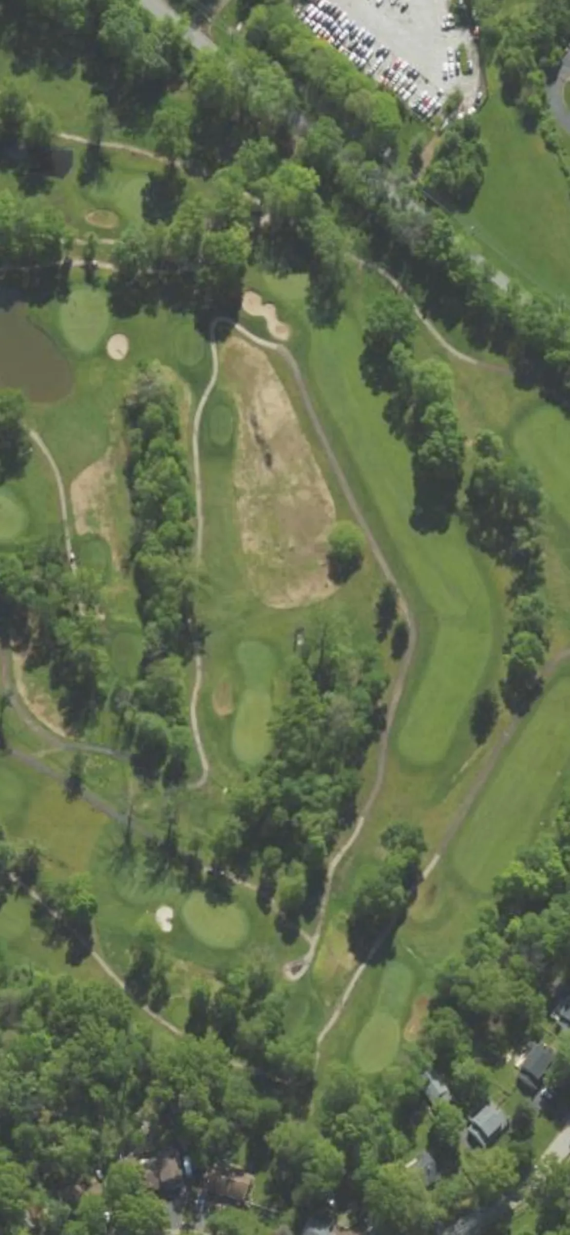 The Club at Shannondell hole 2 aerial preview, par 4, 378 yards