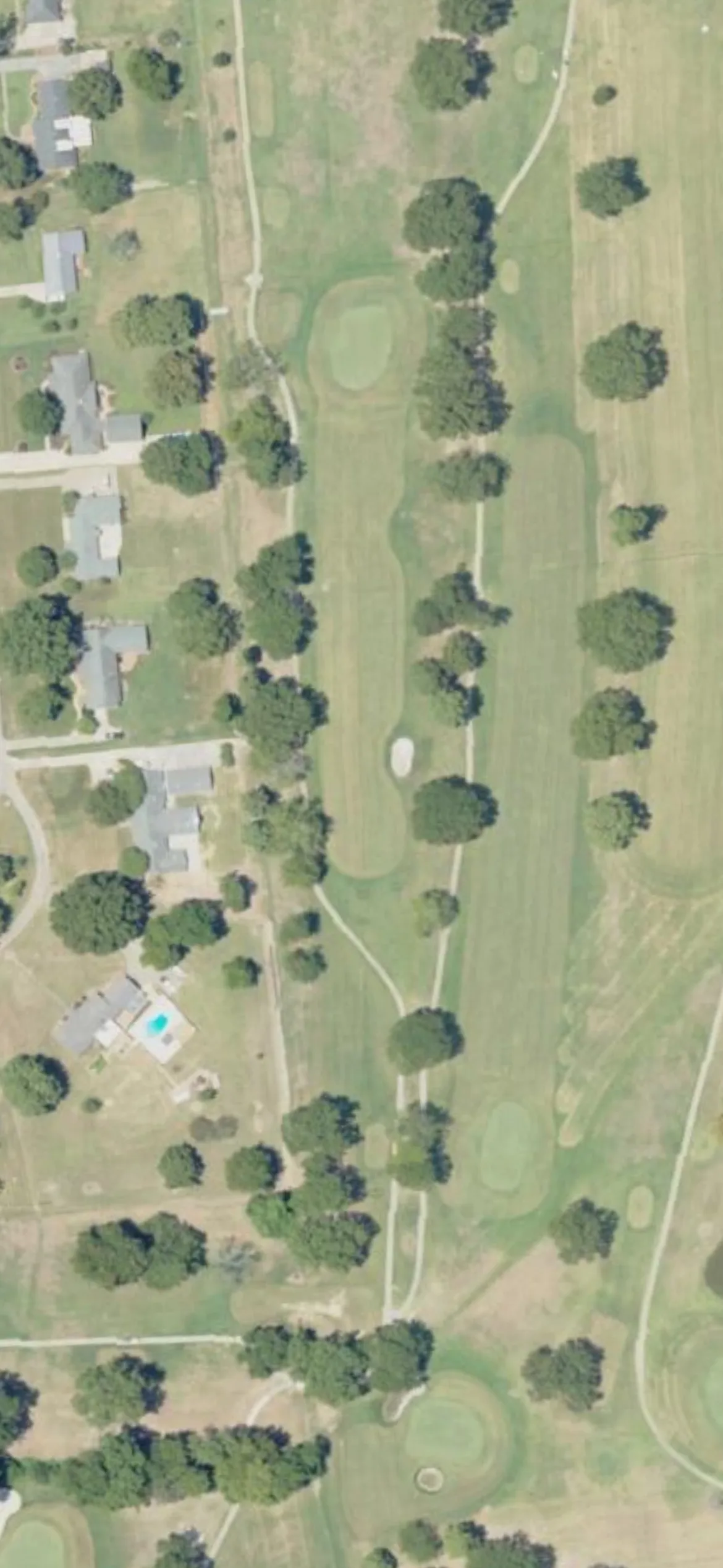 Greenville Country Club hole 15 aerial preview, par 4, 352 yards