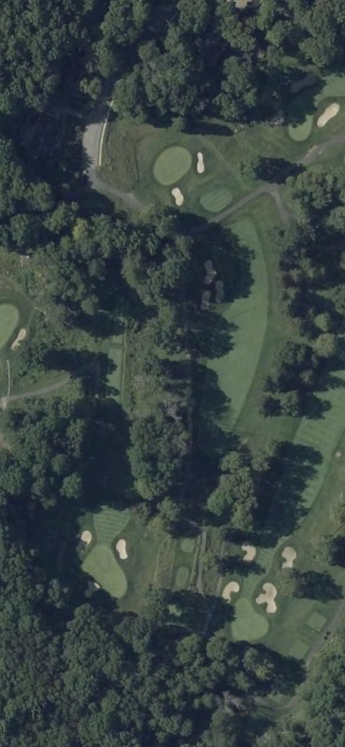 Panther Valley Country Club hole 12 aerial preview, par 4, 347 yards