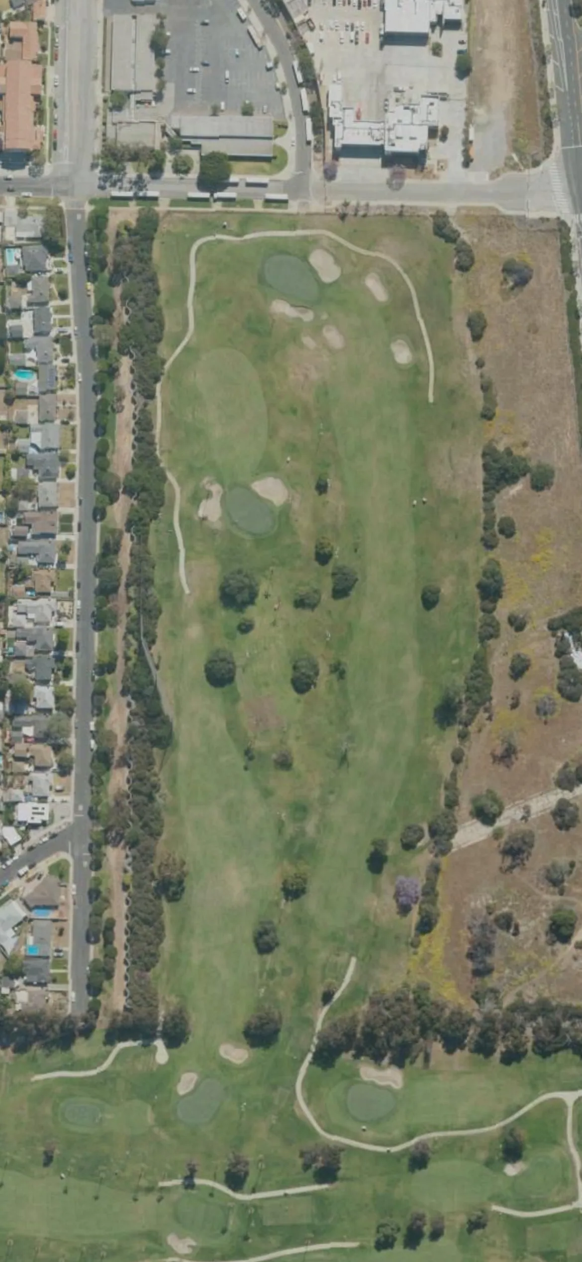 Westchester Golf Course hole 15 aerial preview, par 5, 515 yards