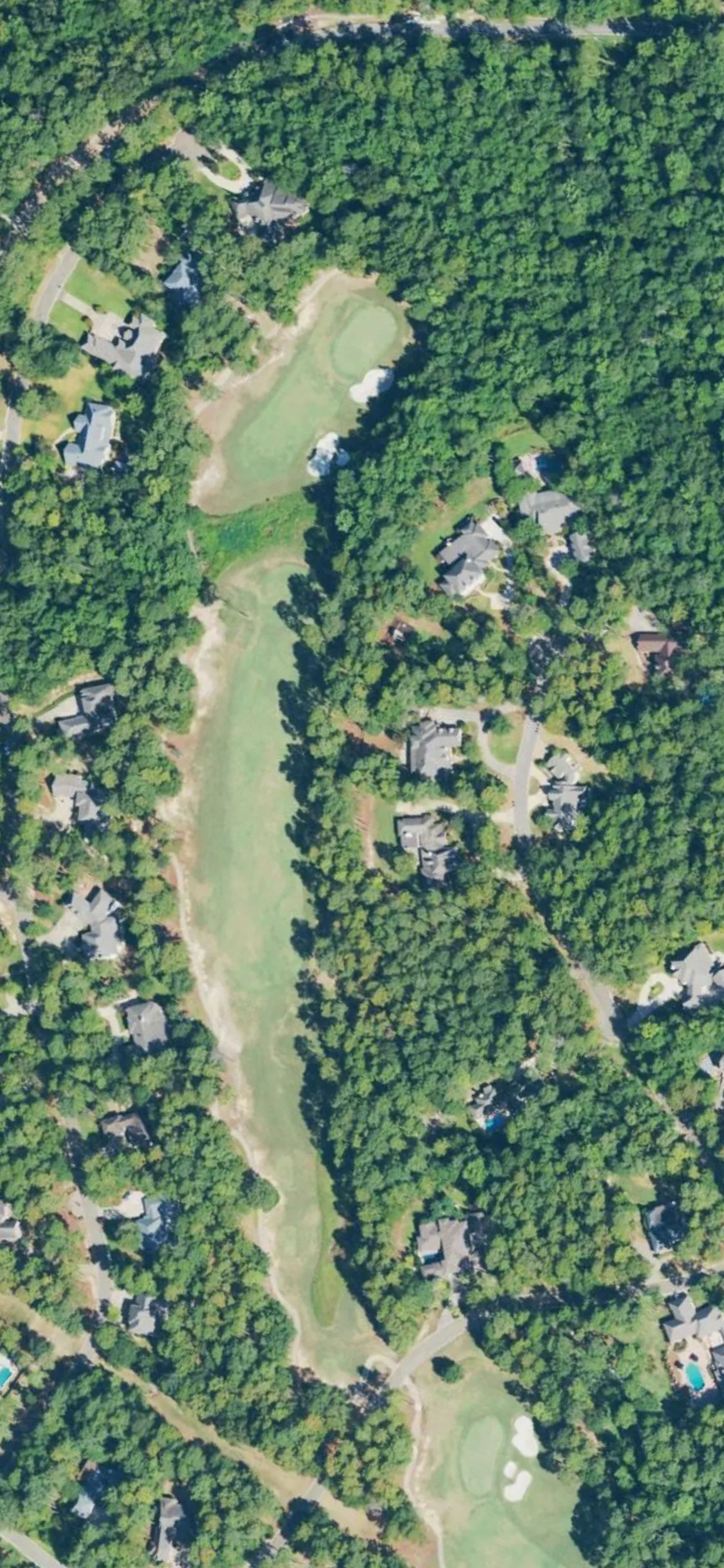Canebrake Country Club - Canebrake Golf Club hole 2 aerial preview, par 5, 544 yards