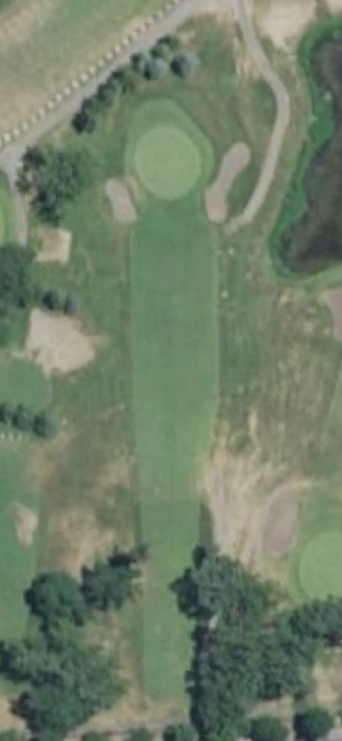 Hiawatha Golf Club hole 15 aerial preview, par 3, 164 yards