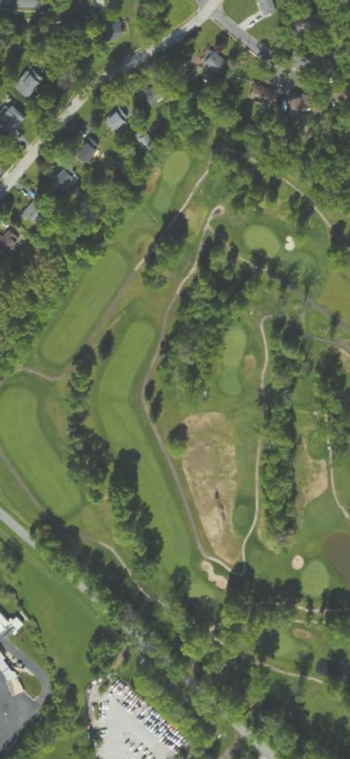 The Club at Shannondell hole 17 aerial preview, par 5, 454 yards