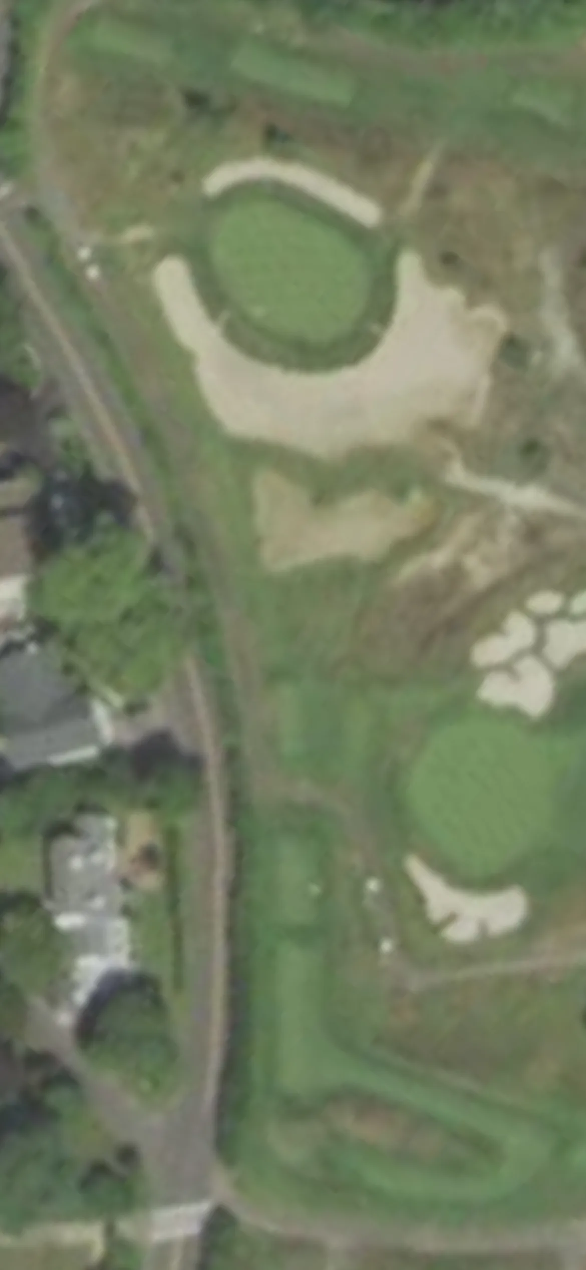 Seawane Club hole 8 aerial preview, par 3, 155 yards