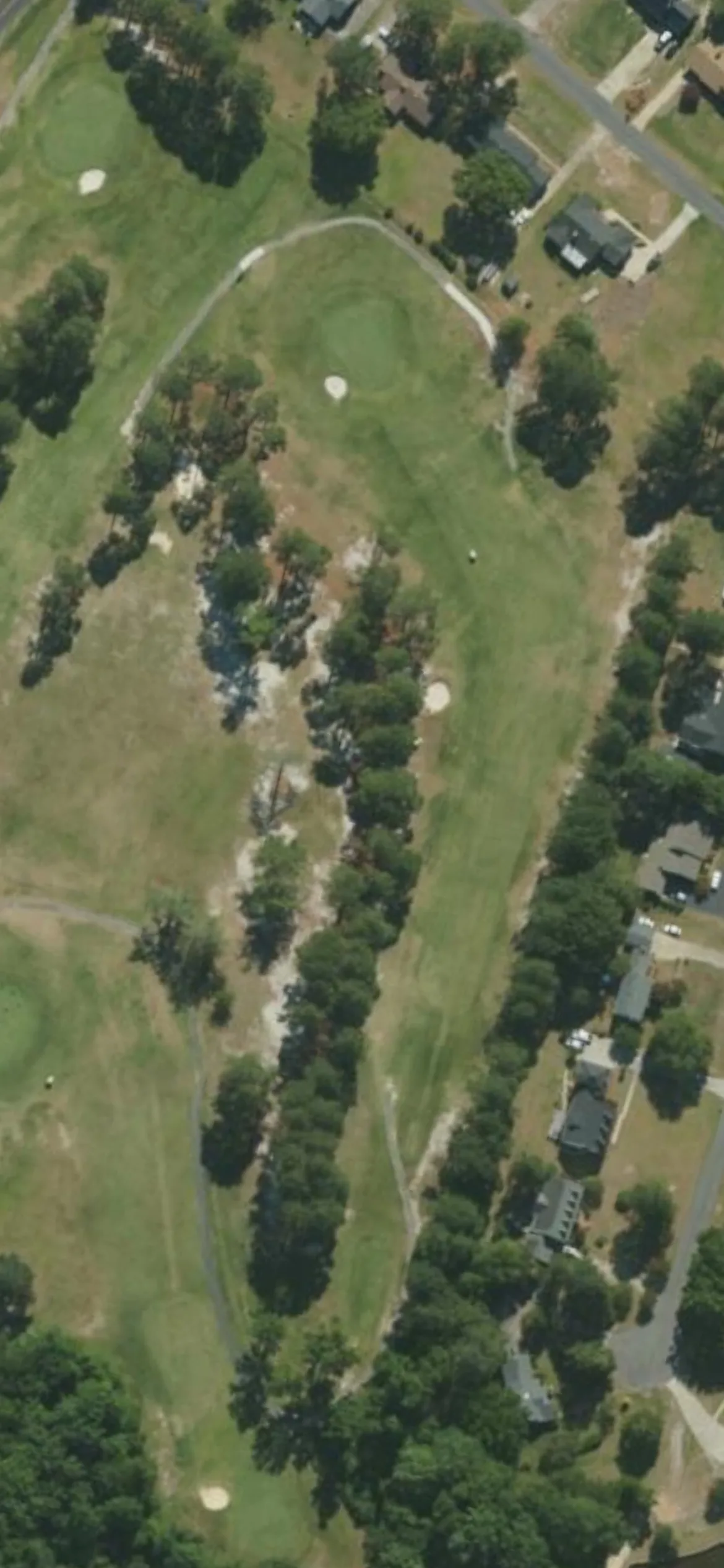 Southern Wayne CC hole 4 aerial preview, par 4, 334 yards