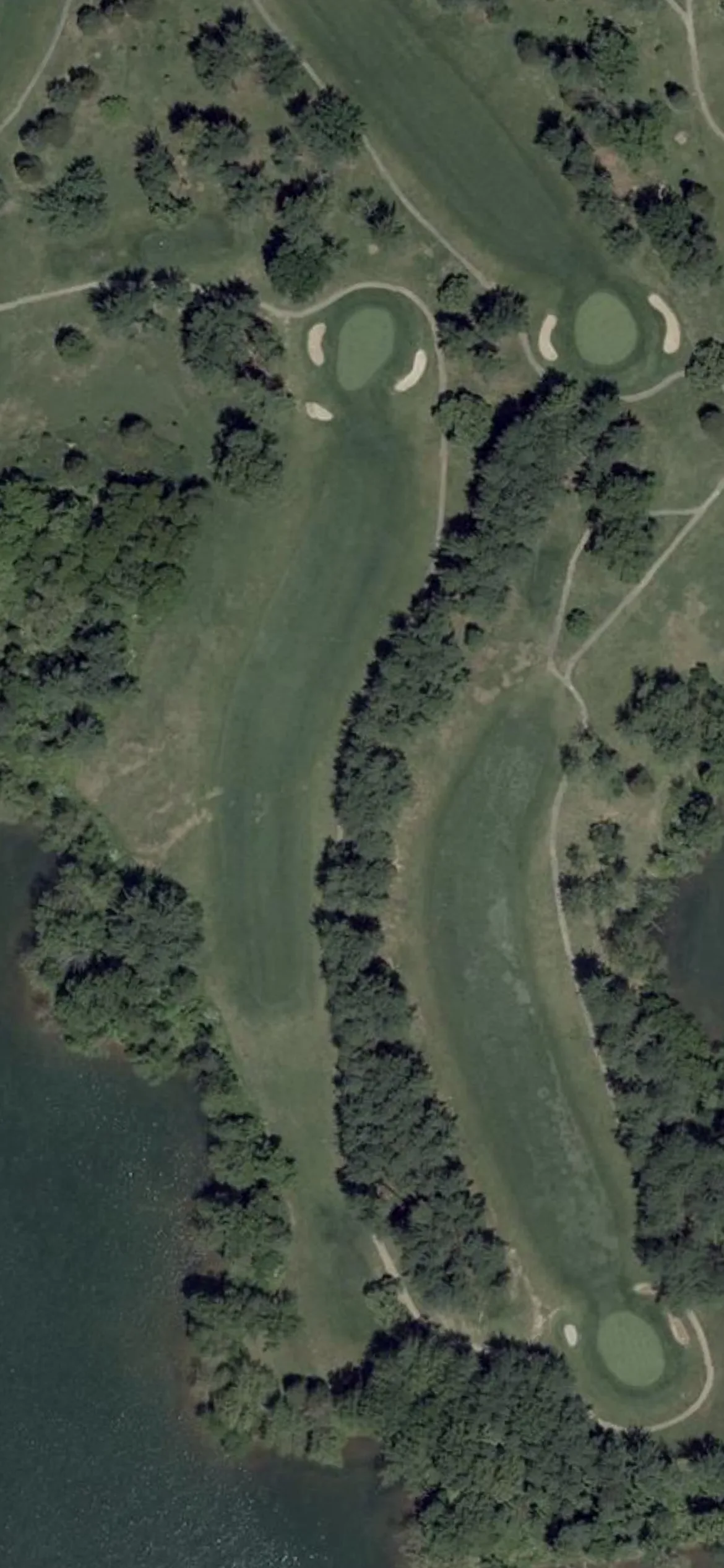 Pine Ridge Golf Course hole 3 aerial preview, par 4, 382 yards
