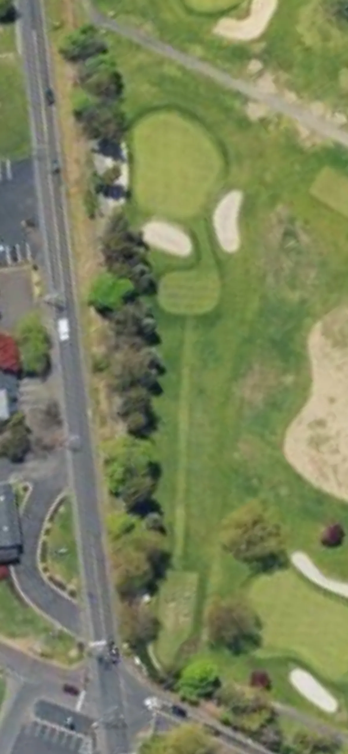 Bensalem Country Club hole 11 aerial preview, par 3, 155 yards