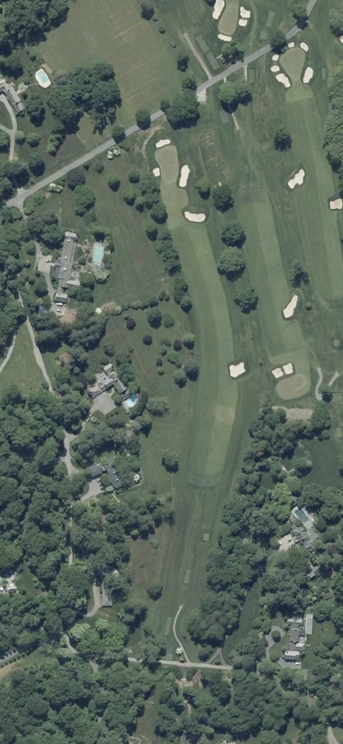 Green Spring Valley Hunt Club hole 6 aerial preview, par 5, 540 yards