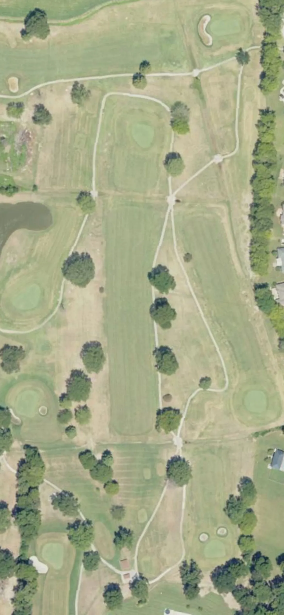 Greenville Country Club hole 7 aerial preview, par 4, 443 yards