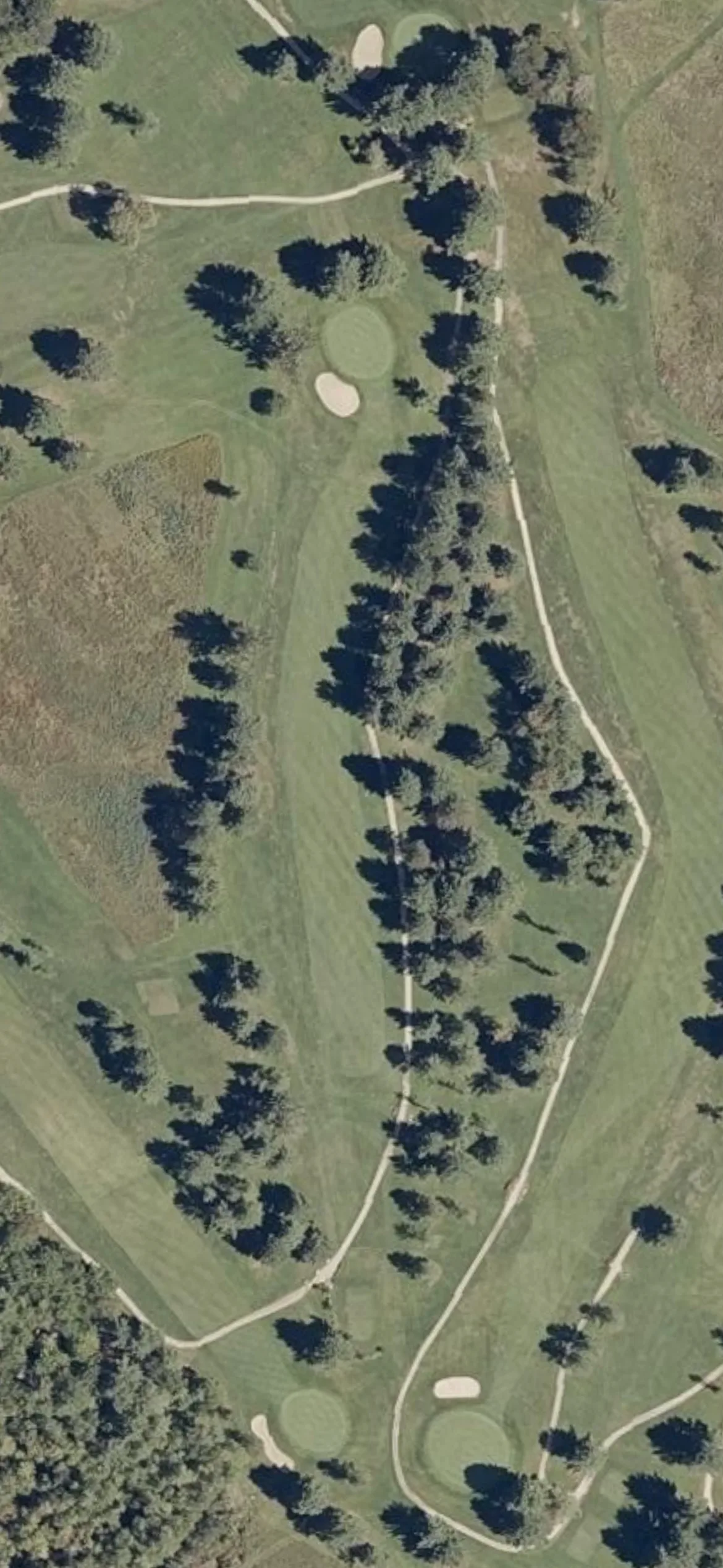 Fairlawn Golf & Country Club hole 15 aerial preview, par 4, 396 yards