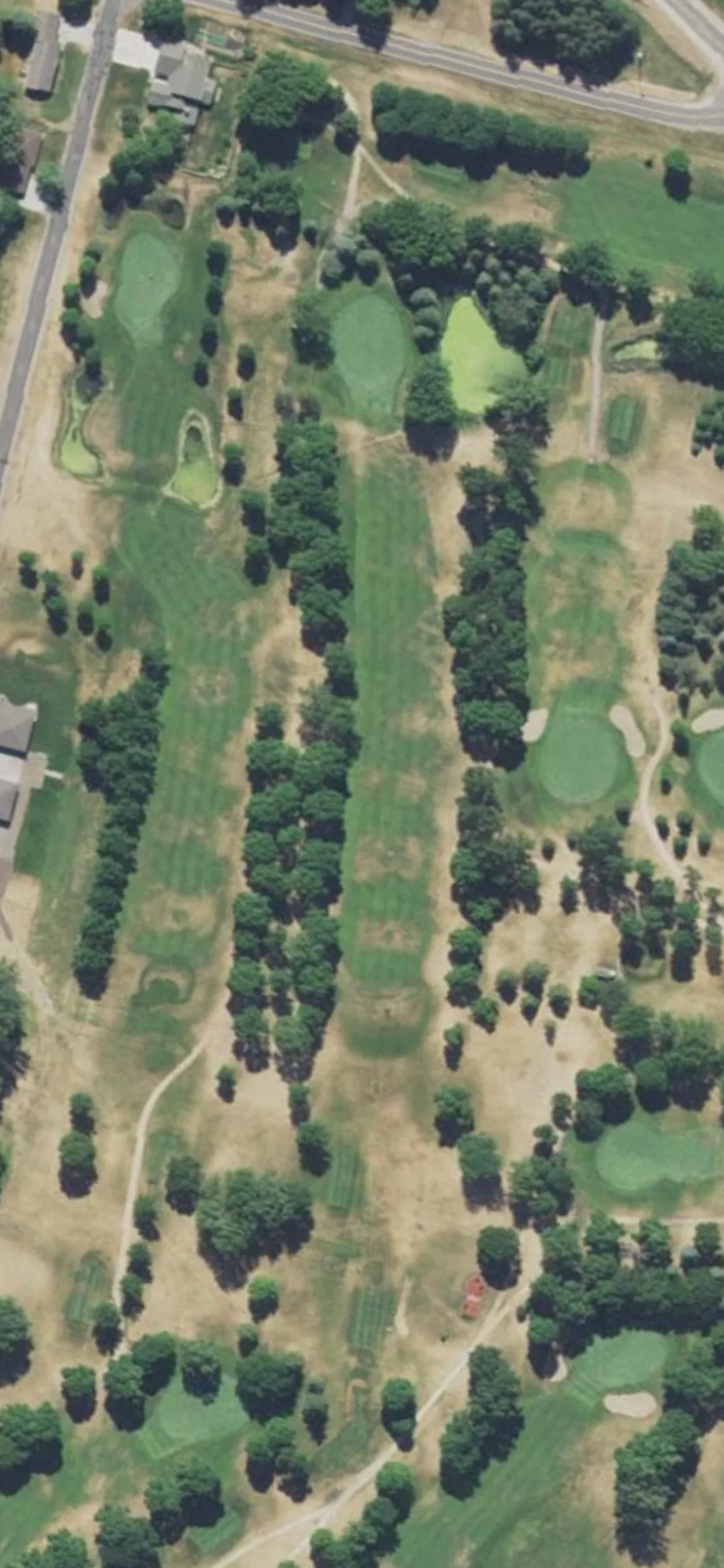 Litchfield Golf Club hole 11 aerial preview, par 4, 398 yards