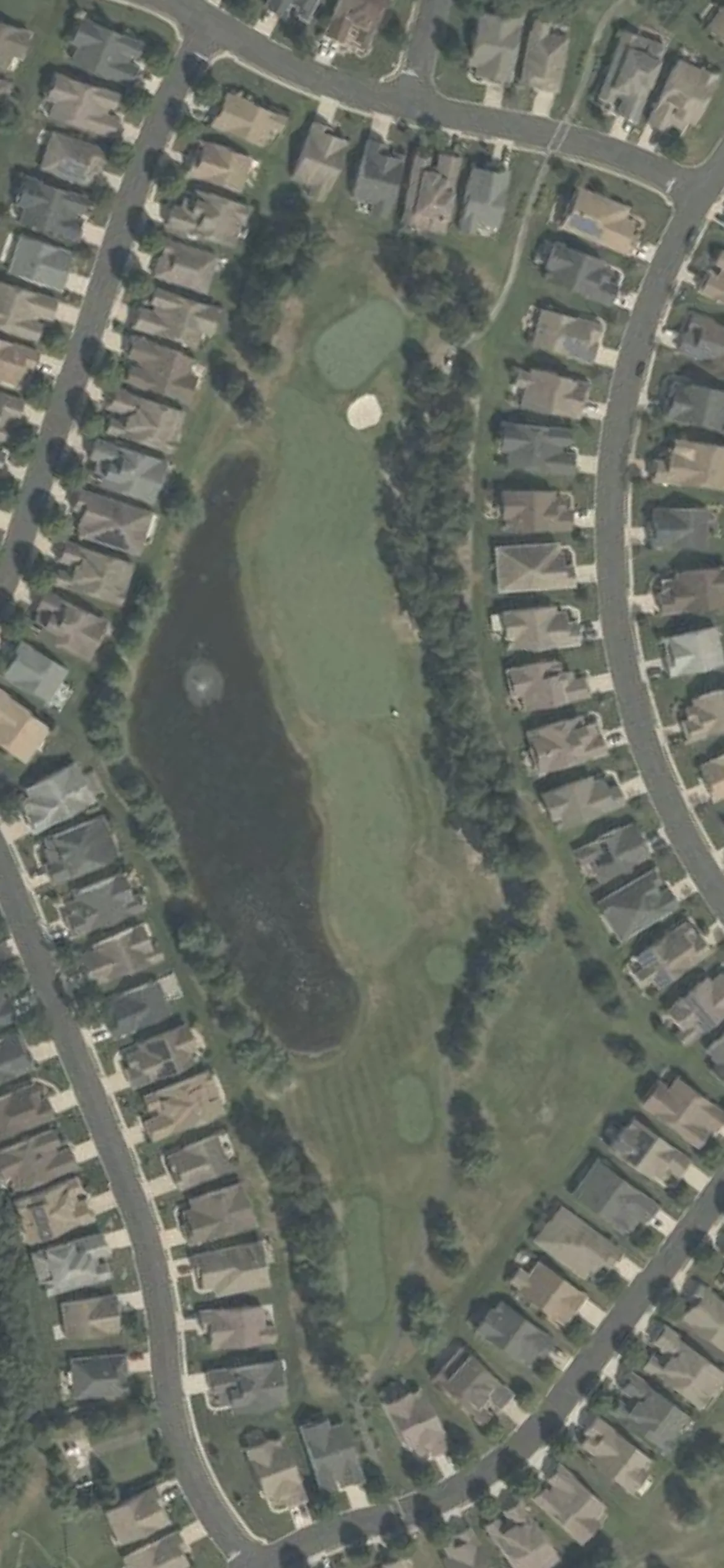 Westlake Golf & Country Club hole 12 aerial preview, par 4, 351 yards
