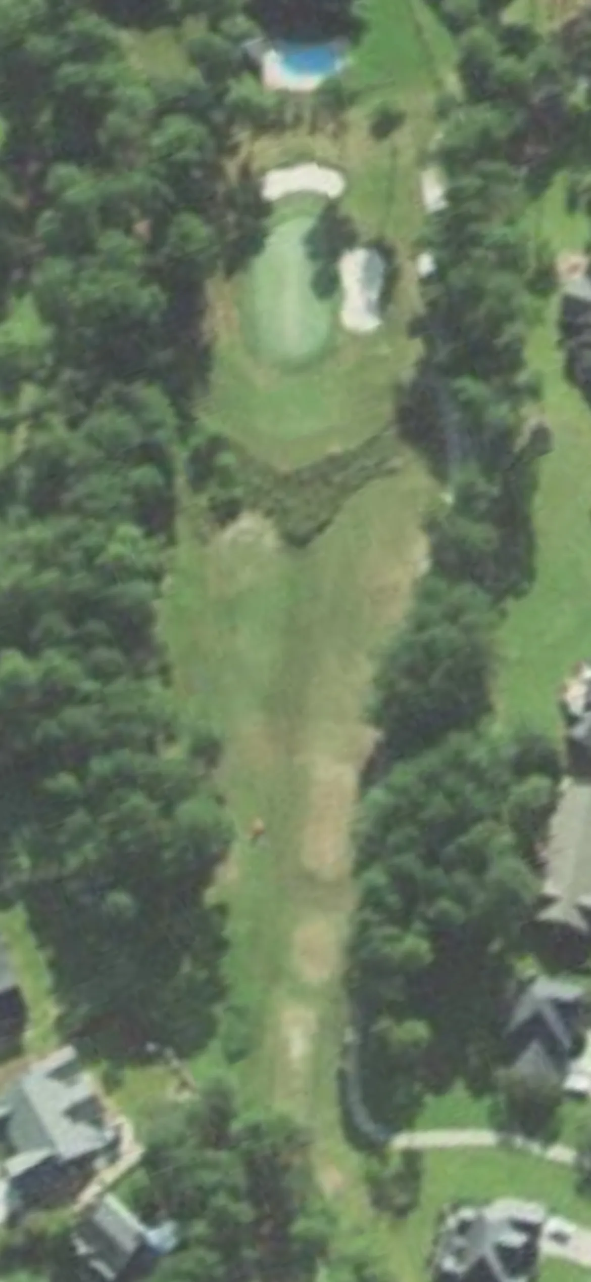 King's Grant G&CC hole 11 aerial preview, par 3, 168 yards
