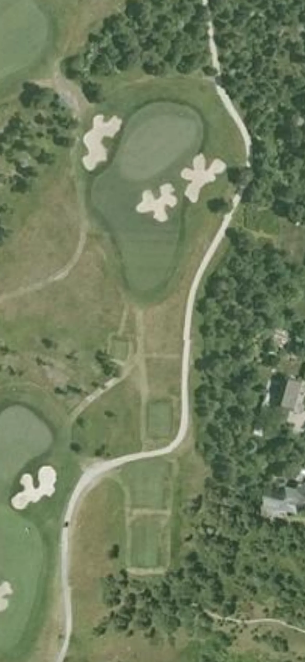 Miacomet Golf Club hole 15 aerial preview, par 3, 177 yards