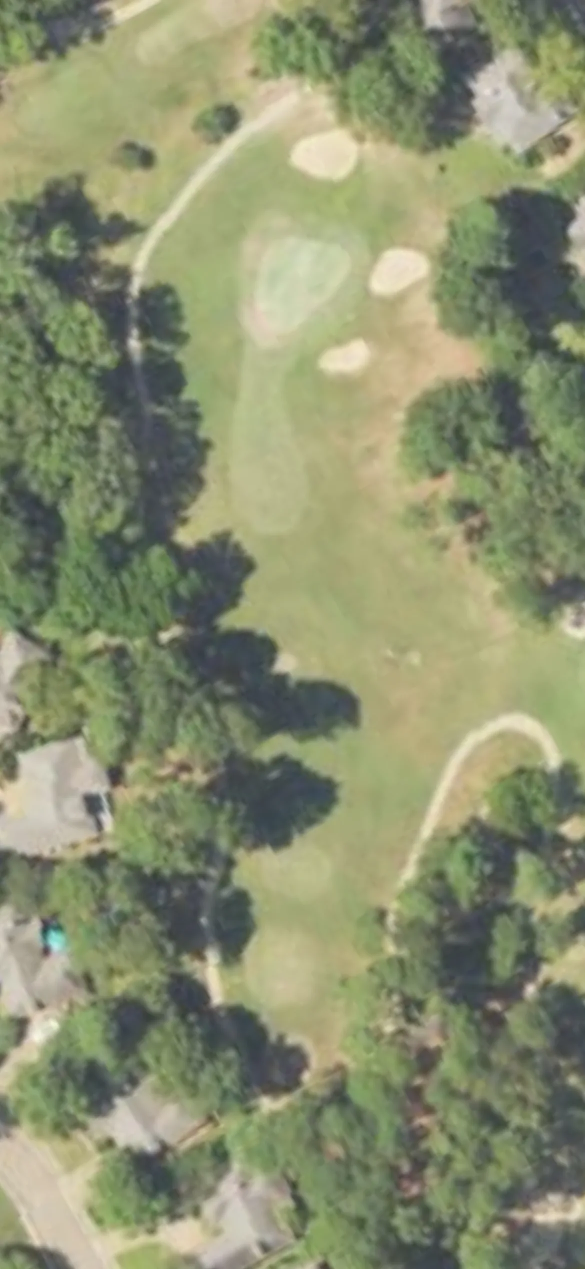 Randy Watkins - Whisper Lake hole 14 aerial preview, par 3, 169 yards