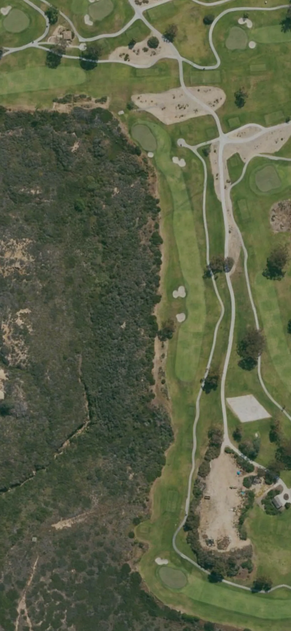 Torrey Pines Municipal Golf Course - North hole 17 aerial preview, par 5, 520 yards