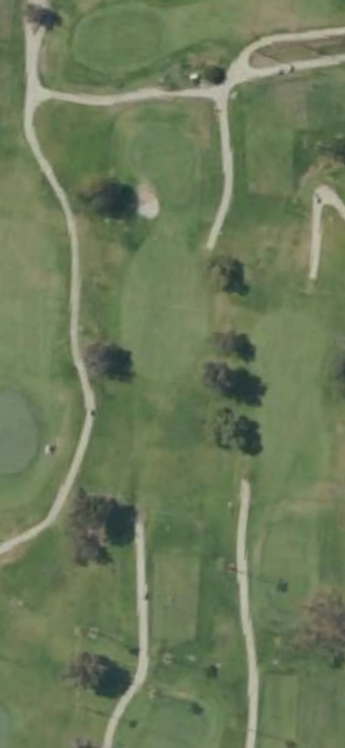 Westchester Golf Course hole 11 aerial preview, par 3, 154 yards