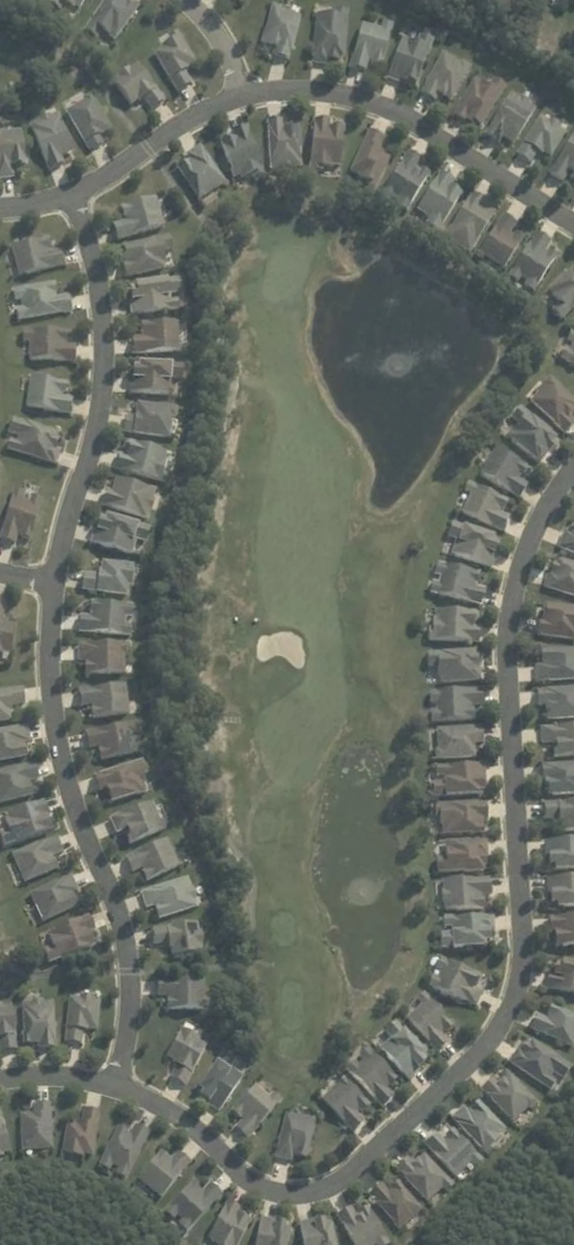 Westlake Golf & Country Club hole 4 aerial preview, par 4, 380 yards