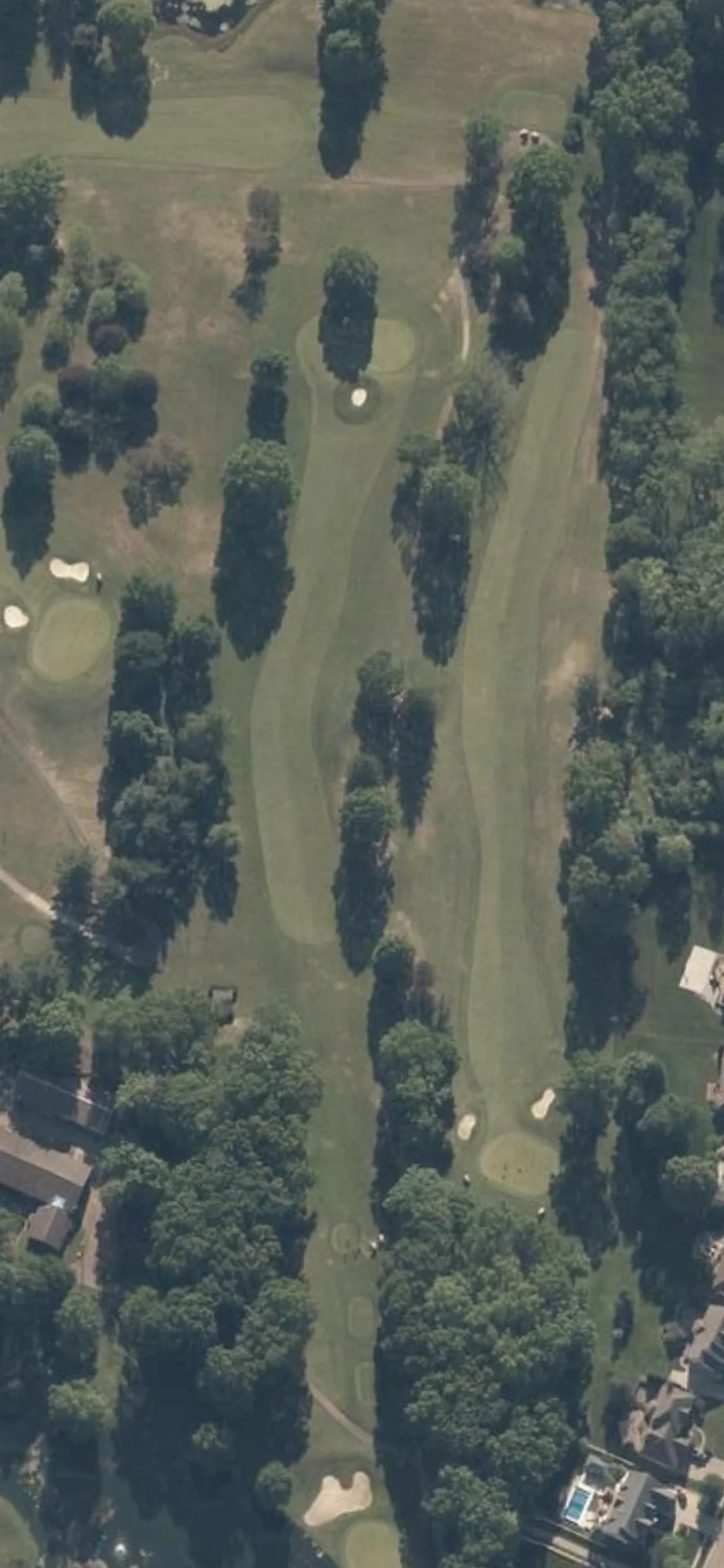 Mayfair Country Club hole 12 aerial preview, par 4, 361 yards