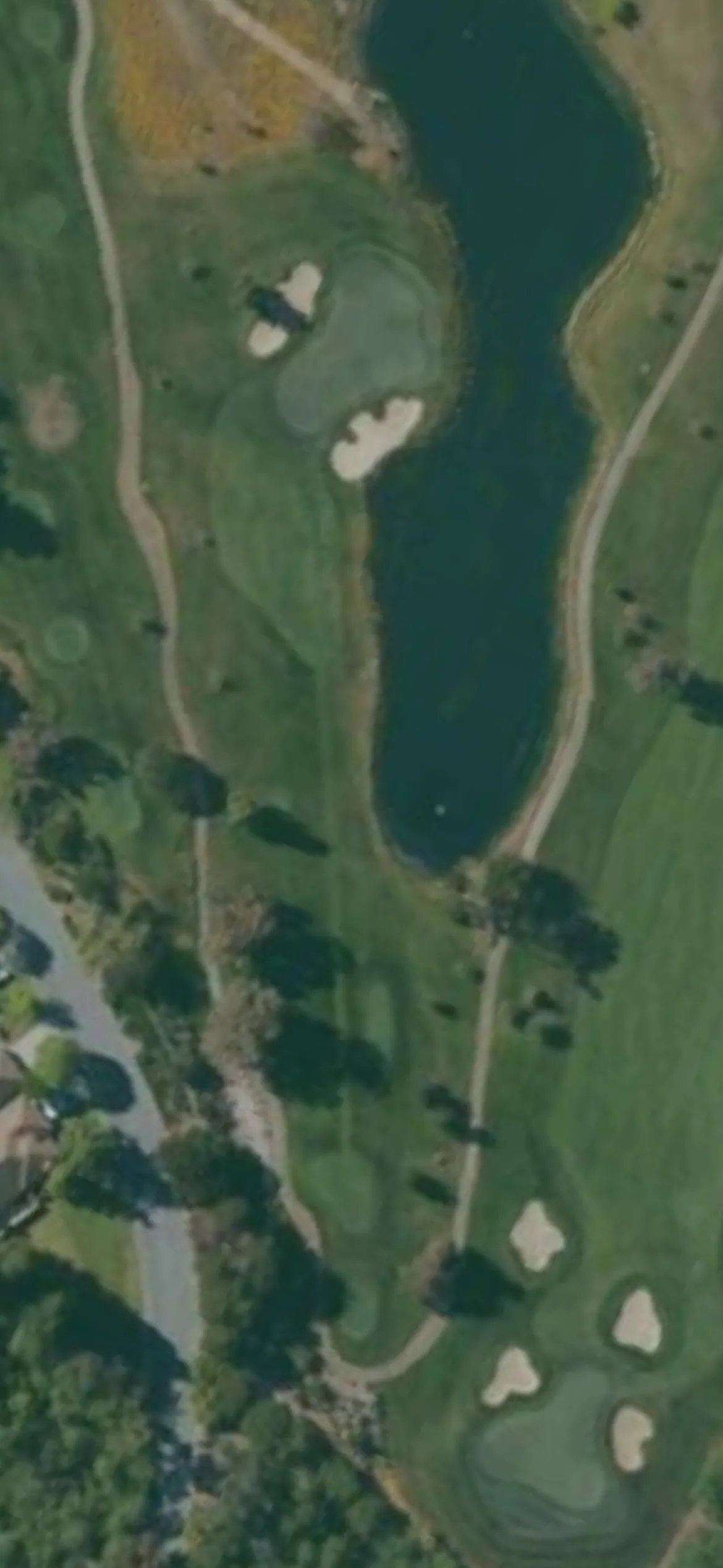 Corral de Tierra CC hole 4 aerial preview, par 3, 199 yards