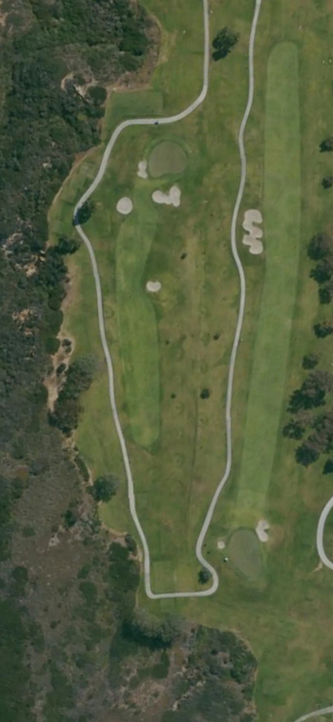 Torrey Pines Municipal Golf Course - North hole 11 aerial preview, par 4, 339 yards