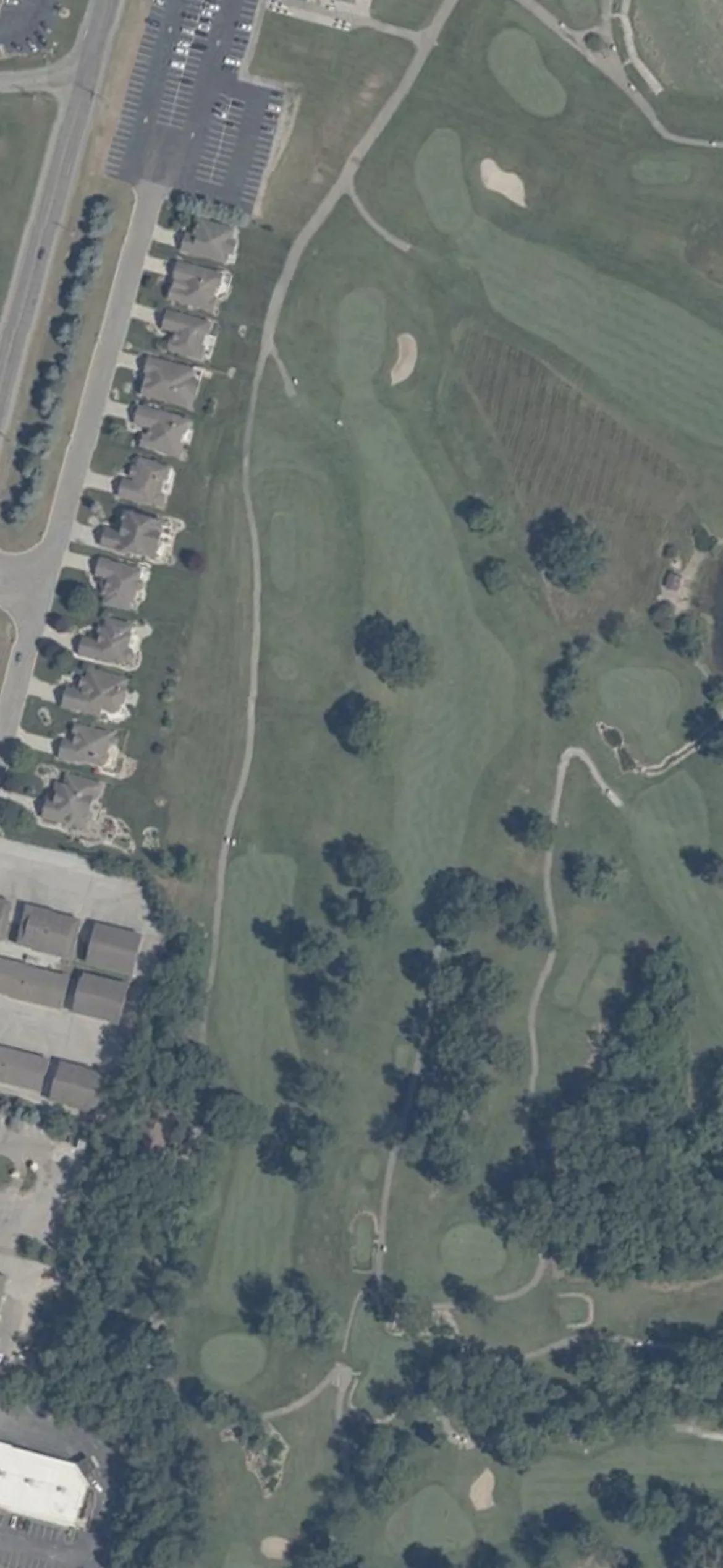 Meadow Valley Golf Club hole 9 aerial preview, par 4, 451 yards