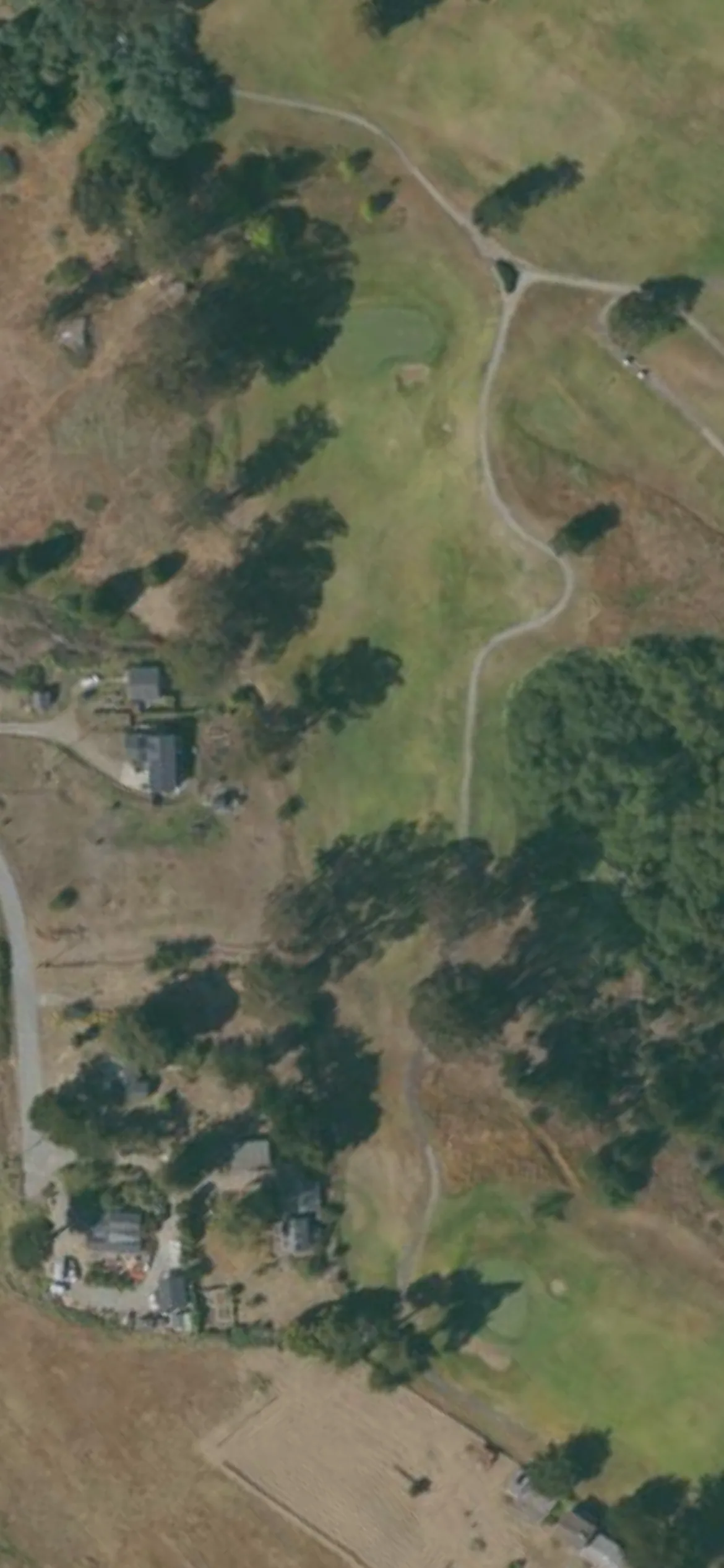 Pajaro Valley GC hole 5 aerial preview, par 4, 297 yards
