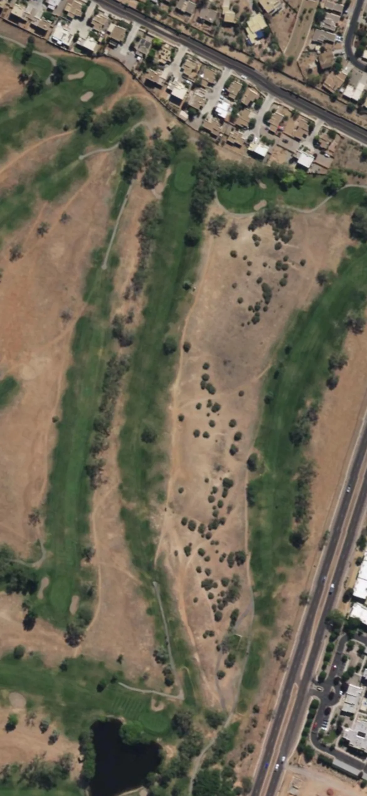 Santa Fe CC hole 16 aerial preview, par 5, 546 yards