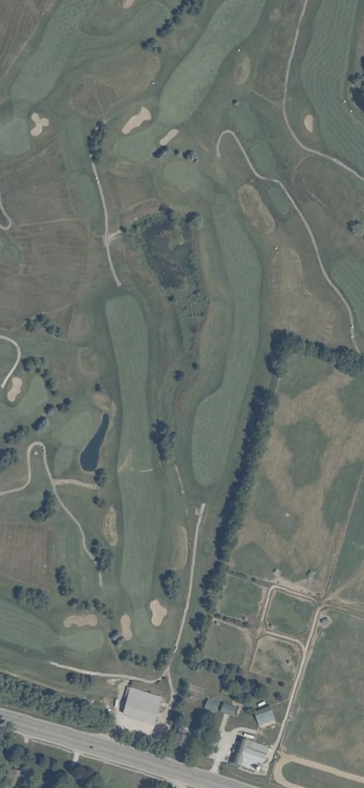Meadow Valley Golf Club hole 13 aerial preview, par 5, 530 yards
