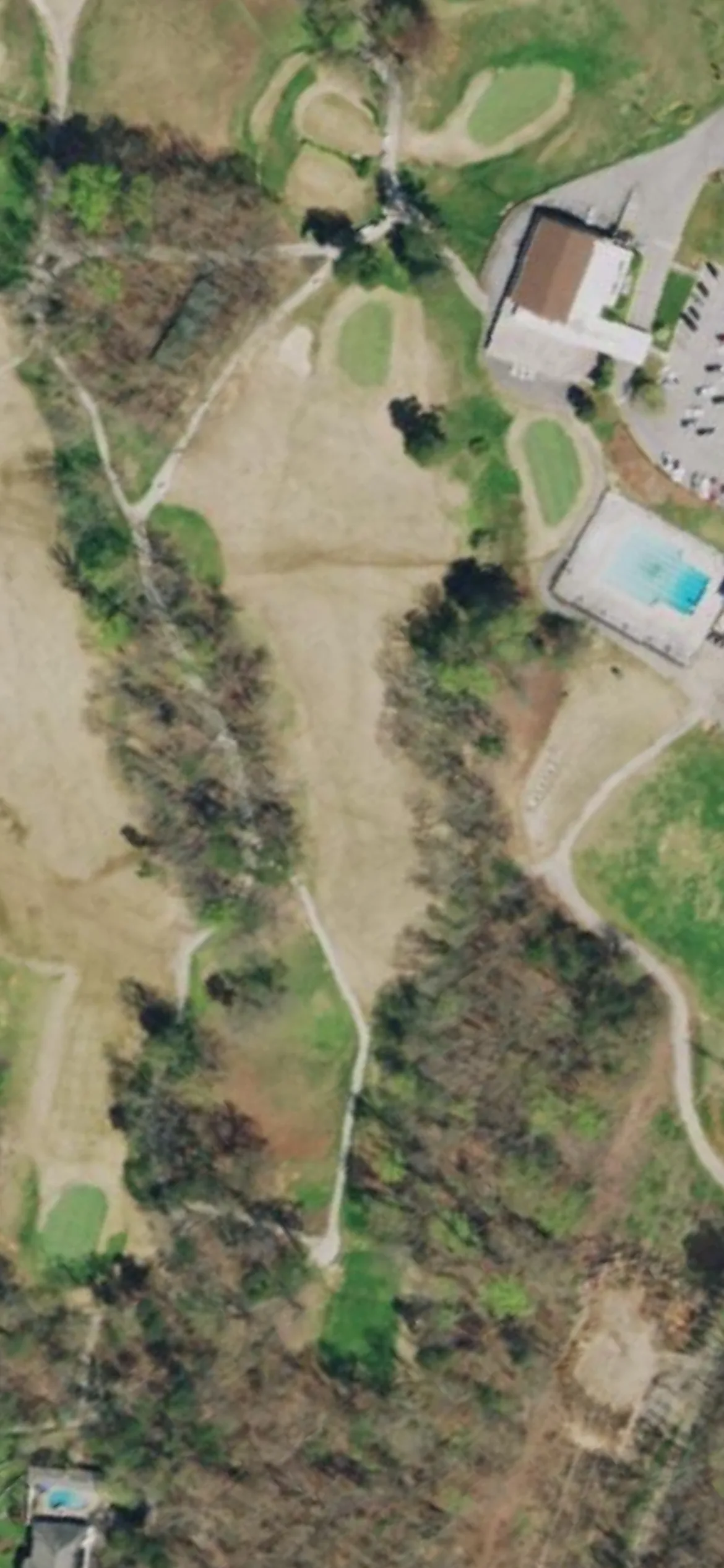 Beaver Brook Country Club hole 9 aerial preview, par 4, 312 yards