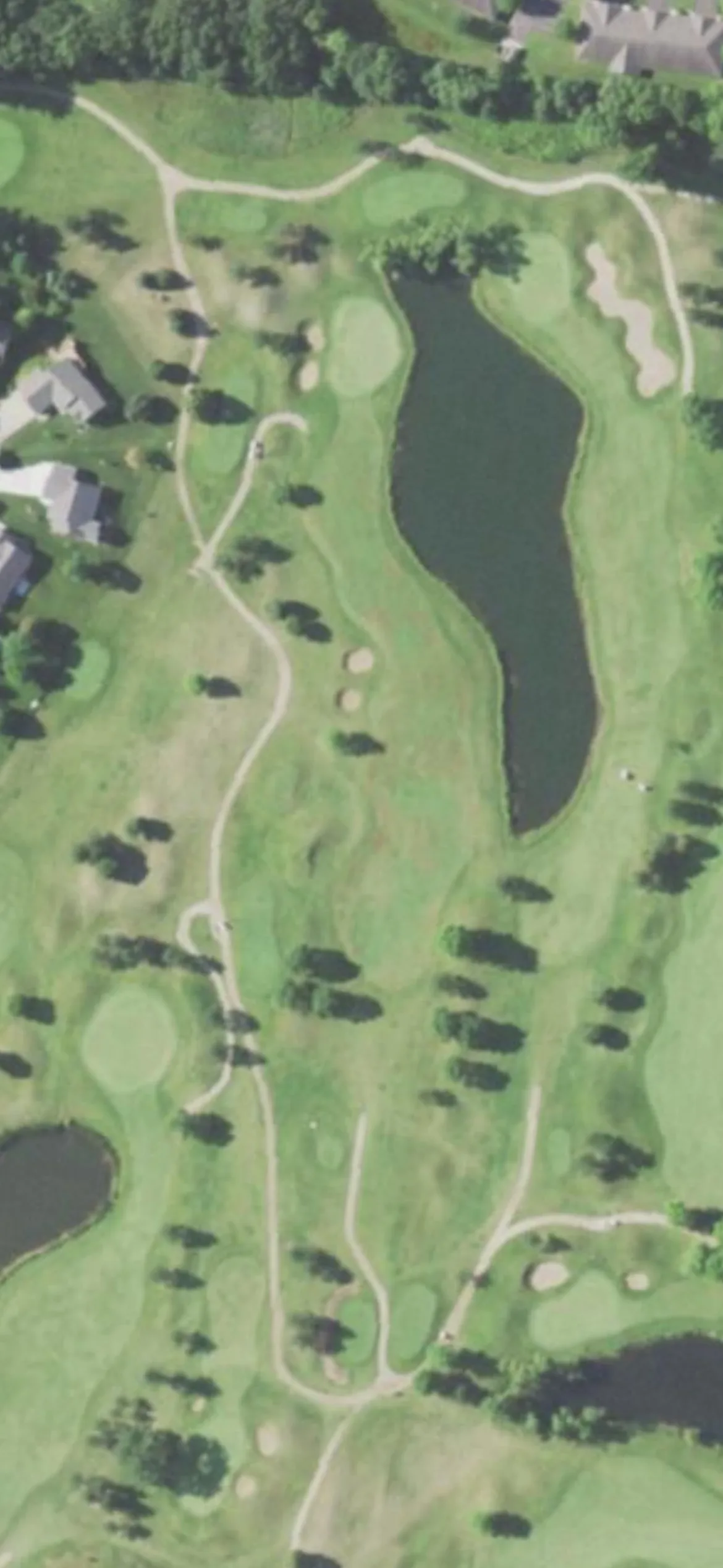 Par 4 Resort - Foxfire Golf Club hole 8 aerial preview, par 4, 340 yards